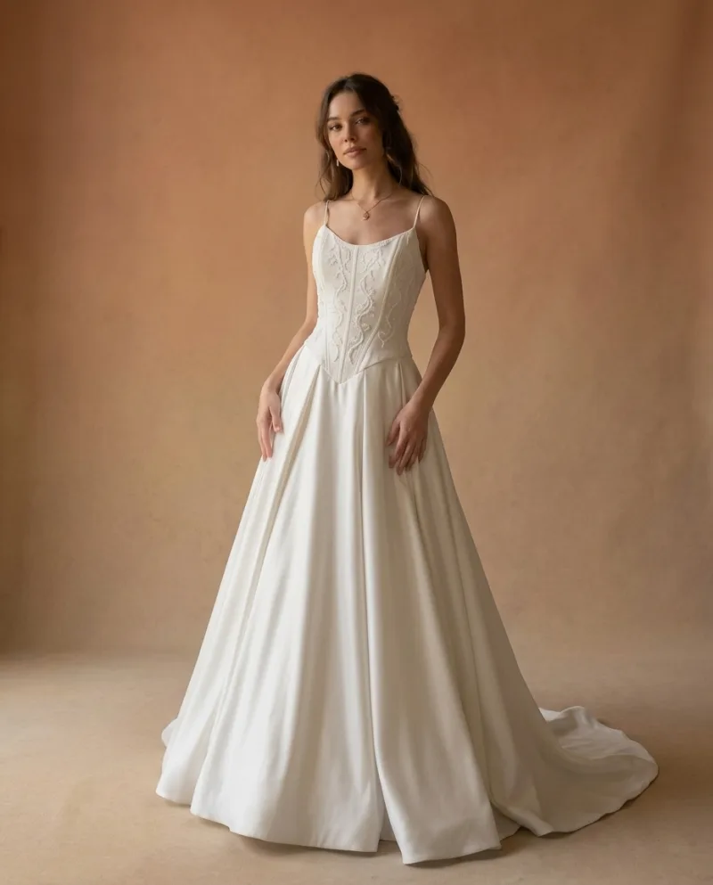 Vestido de novia Bagnaia de Atteso