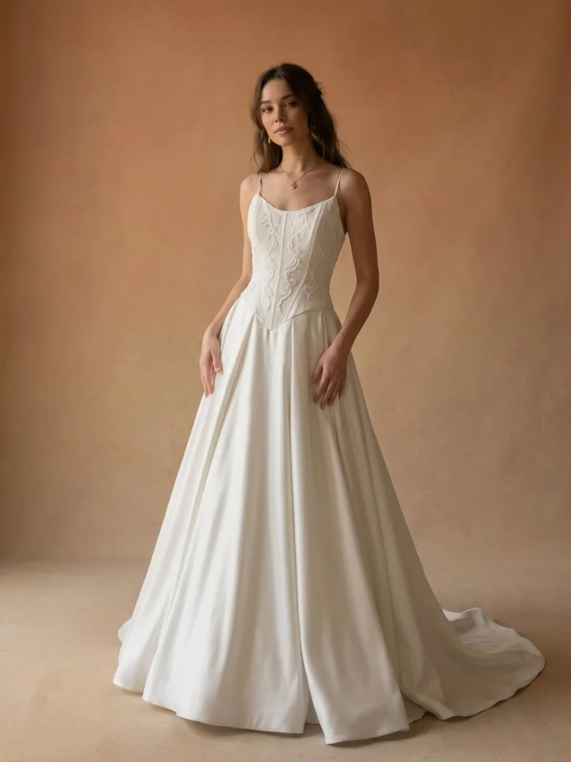 Vestido de novia Bagnaia de Atteso