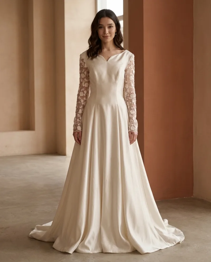 Vestido de novia Seda de Atteso